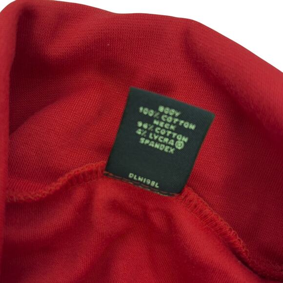 NWOT Lands' End Turtleneck Top Long Sleeve Shirt Womens Plus Size 1X 16W 18W Red - Picture 6 of 7